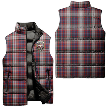 MacFarlane Dress Tartan Sleeveless Puffer Jacket with Family Crest