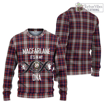 MacFarlane Dress Tartan Ugly Sweater with Family Crest DNA In Me Style