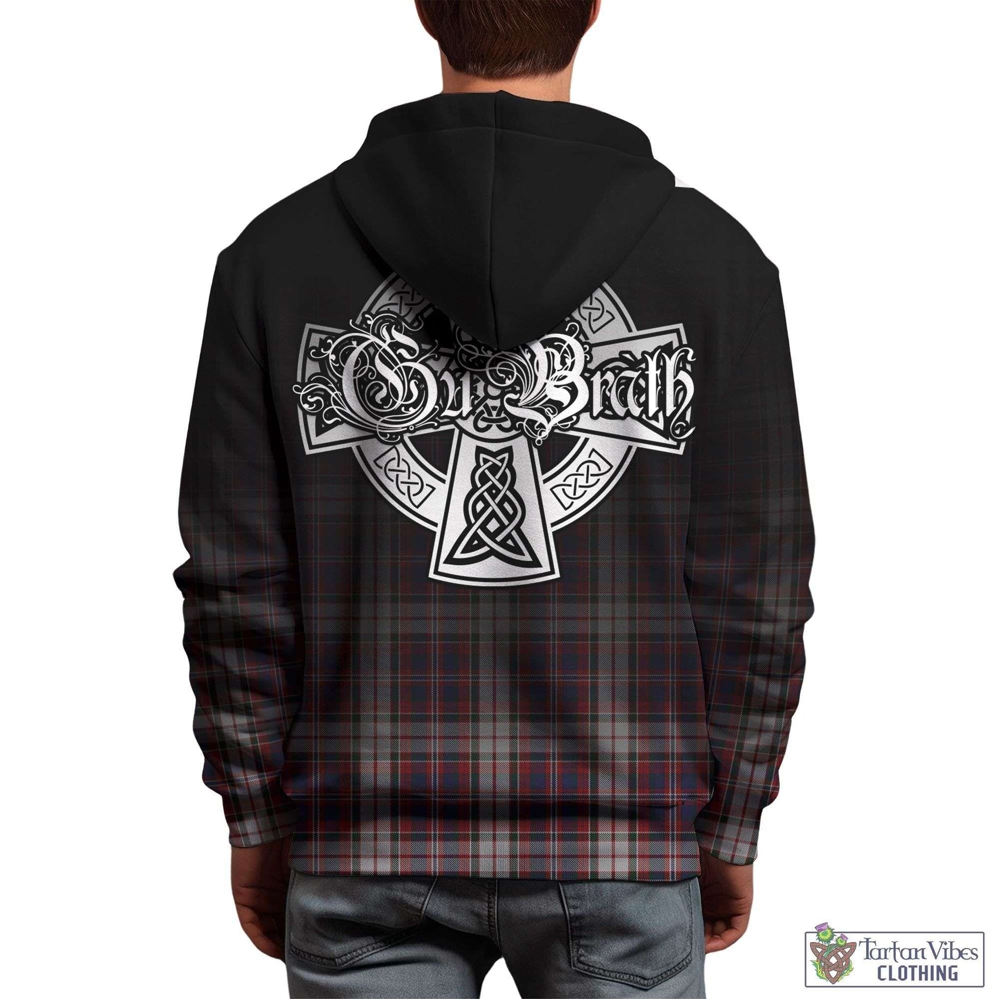 Tartan Vibes Clothing MacFarlane Dress Tartan Hoodie Featuring Alba Gu Brath Family Crest Celtic Inspired