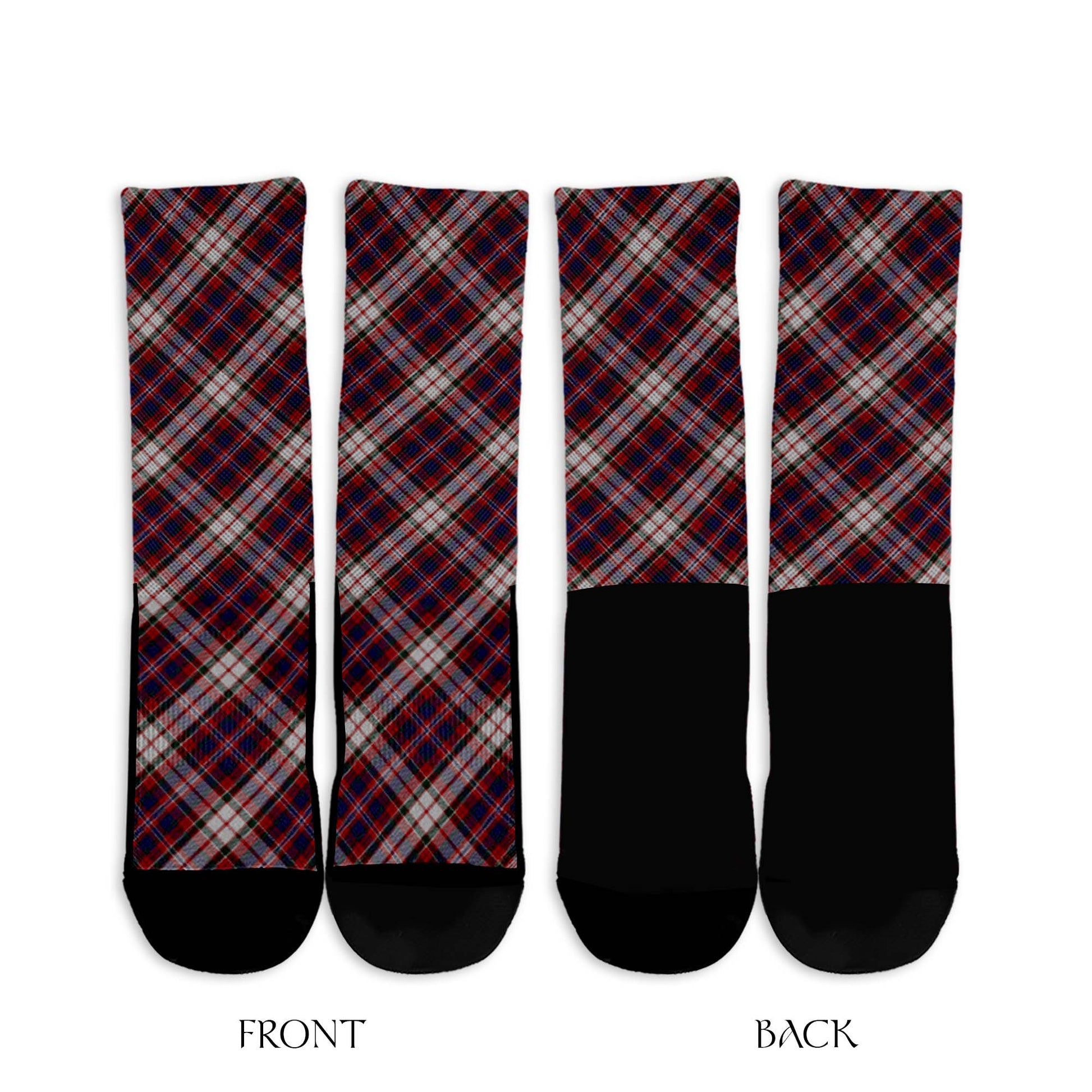 MacFarlane Dress Tartan Crew Socks Cross Tartan Style - Tartanvibesclothing