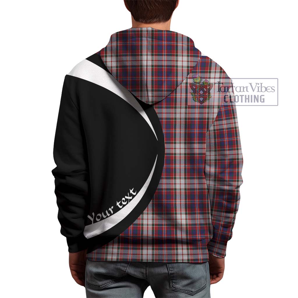 Tartan Vibes Clothing MacFarlane Dress Tartan Hoodie with Family Crest Circle Style