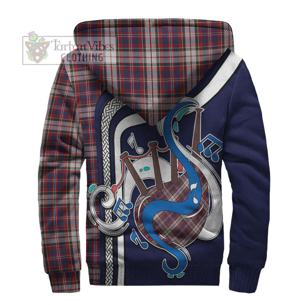 MacFarlane Dress Tartan Sherpa Hoodie with Epic Bagpipe Style - Tartanvibesclothing Shop