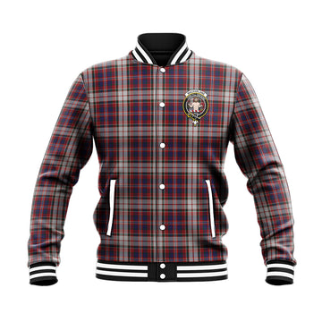 MacFarlane Dress Tartan Baseball Jacket with Family Crest