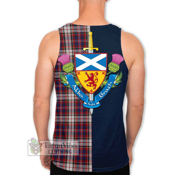 MacFarlane Dress Tartan Men's Tank Top Alba with Scottish Lion Royal Arm Half Style