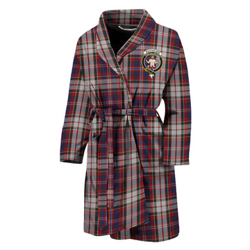 MacFarlane Dress Tartan Bathrobe with Family Crest