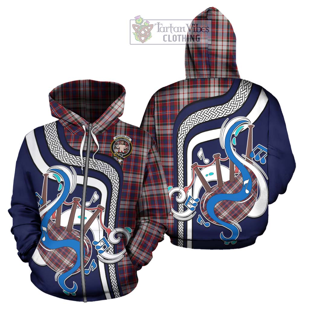 Tartan Vibes Clothing MacFarlane Dress Tartan Hoodie with Epic Bagpipe Style