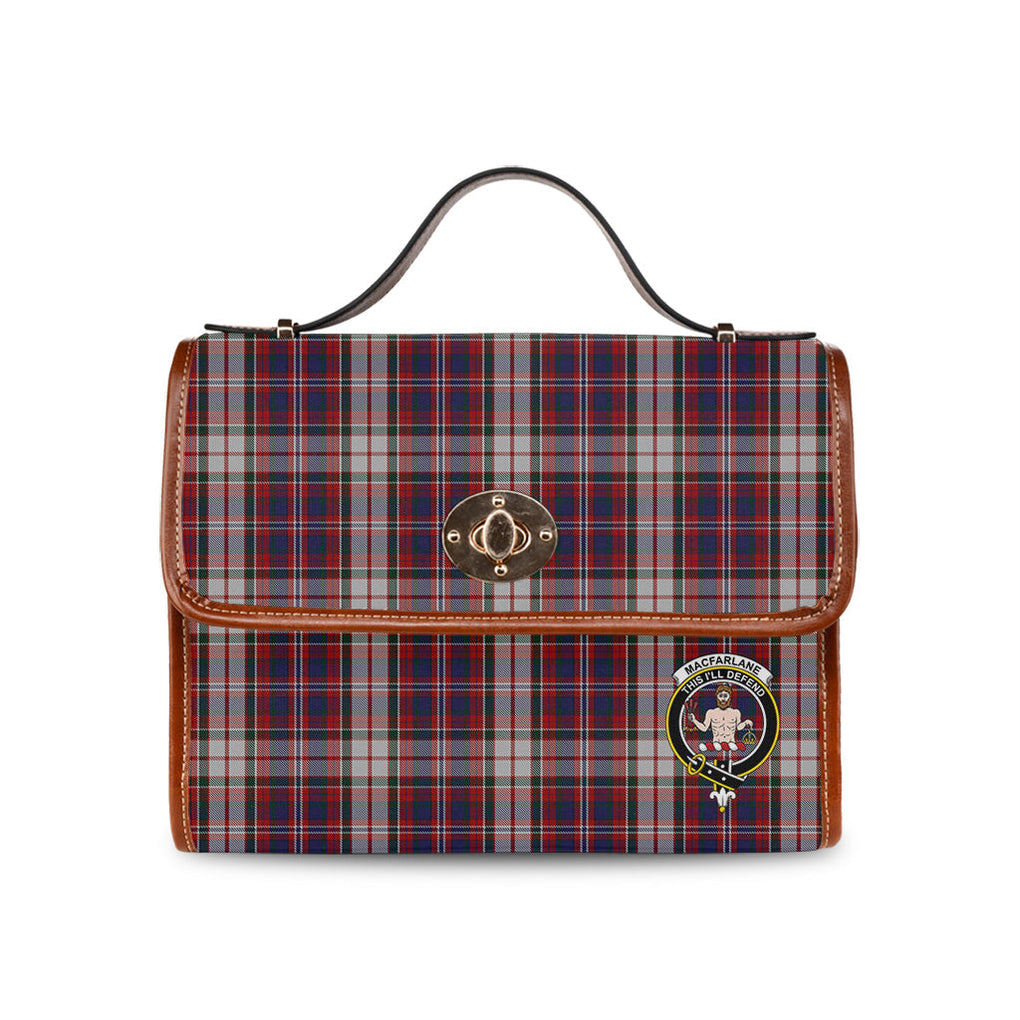 macfarlane-dress-tartan-leather-strap-waterproof-canvas-bag-with-family-crest