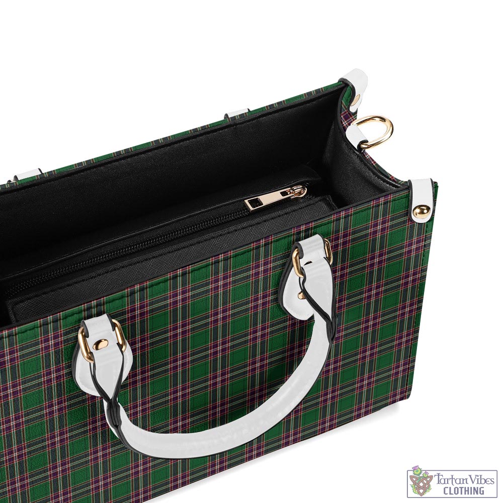 Tartan Vibes Clothing MacFarlane Hunting Tartan Luxury Leather Handbags