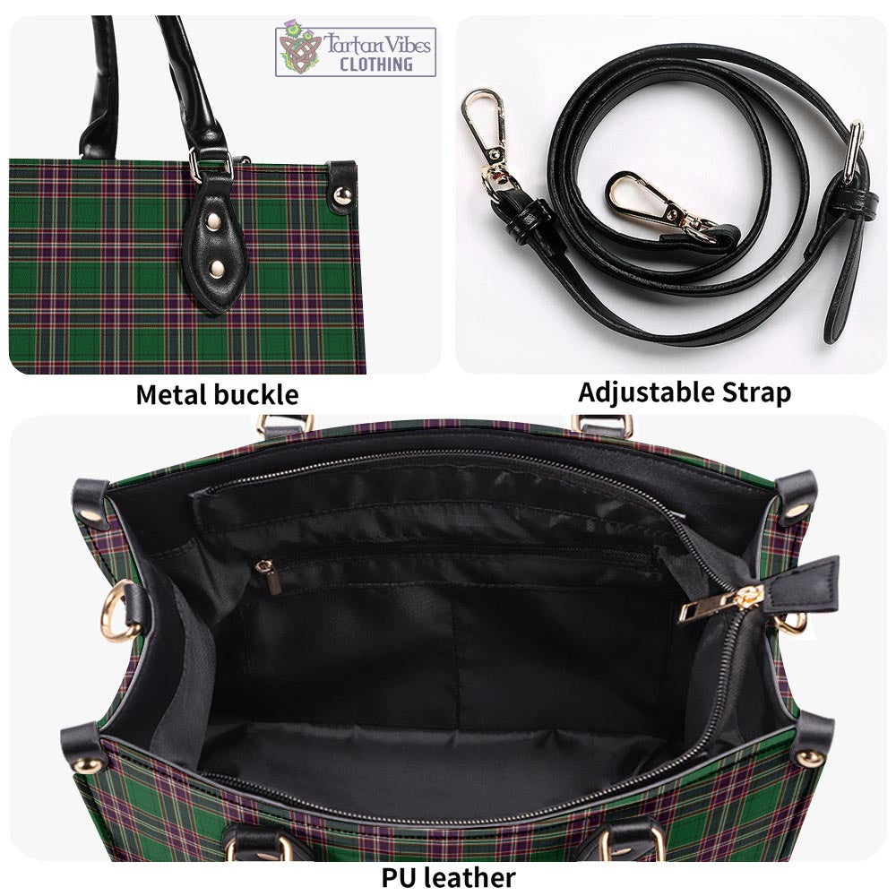 Tartan Vibes Clothing MacFarlane Hunting Tartan Luxury Leather Handbags