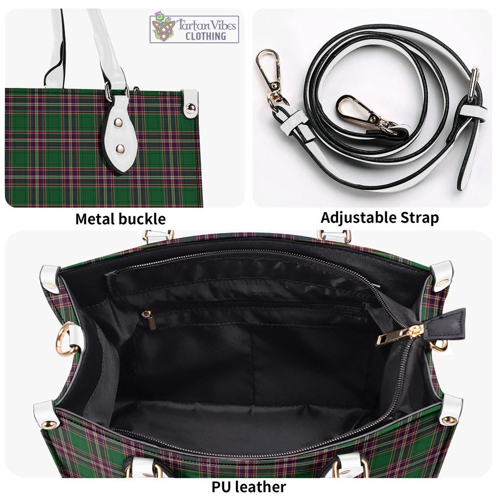 Tartan Vibes Clothing MacFarlane Hunting Tartan Luxury Leather Handbags