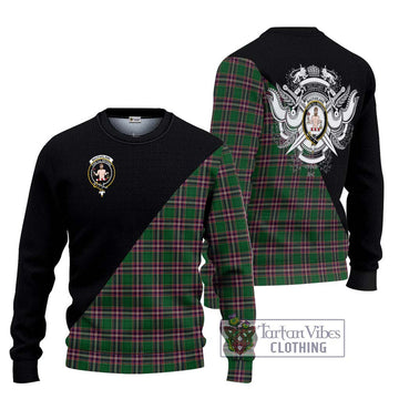 MacFarlane Hunting Tartan Ugly Sweater with Family Crest and Military Logo Style