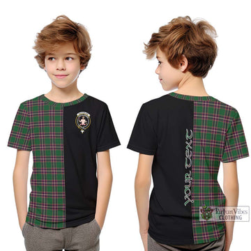 MacFarlane Hunting Tartan Kid T-Shirt with Family Crest and Half Of Me Style