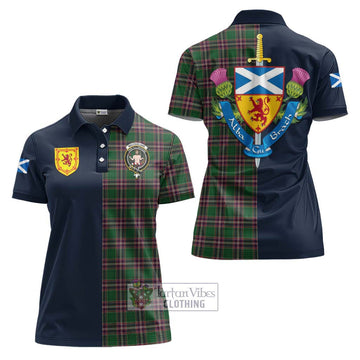 MacFarlane Hunting Tartan Women's Polo Shirt Alba with Scottish Lion Royal Arm Half Style