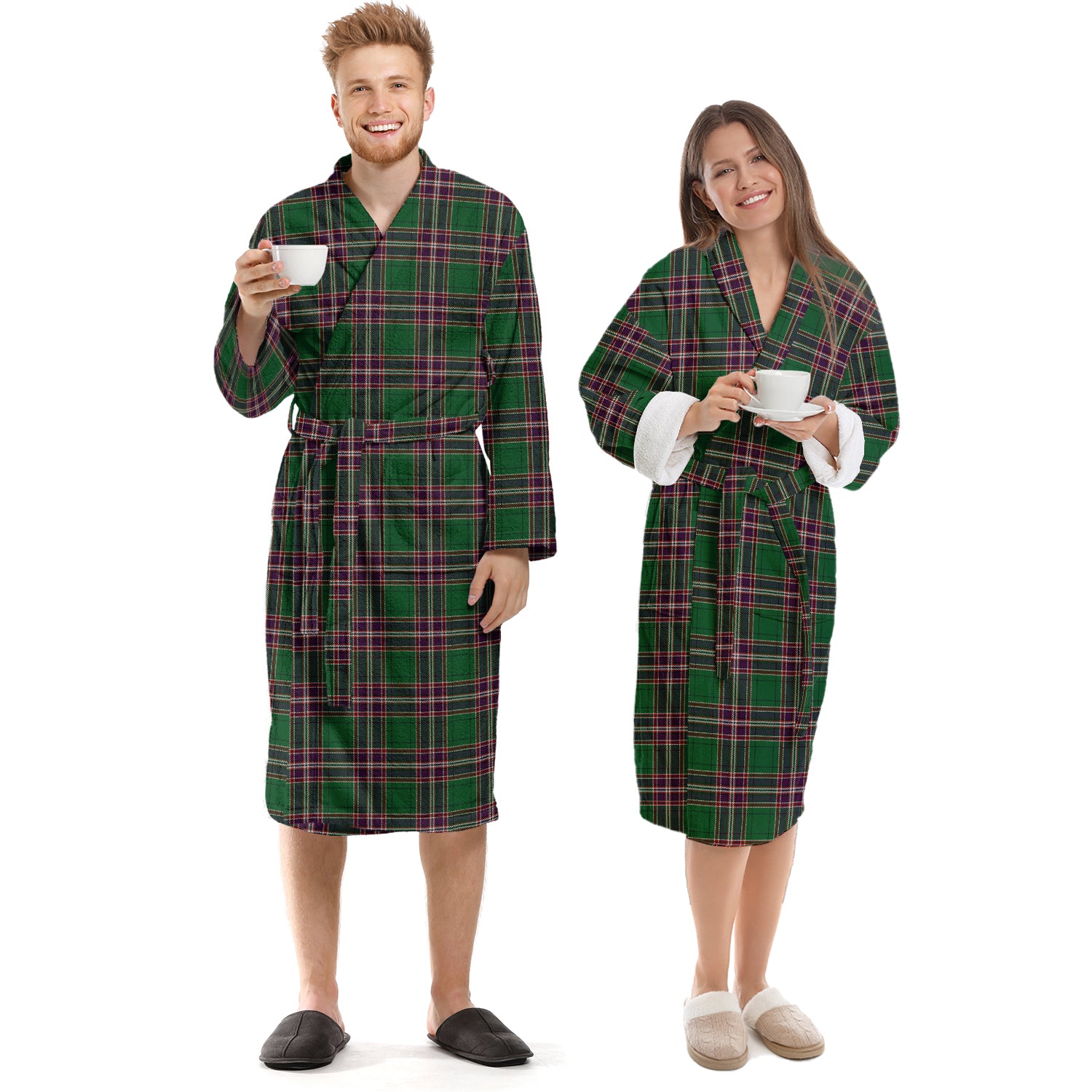 MacFarlane Hunting Tartan Bathrobe Unisex S - Tartan Vibes Clothing