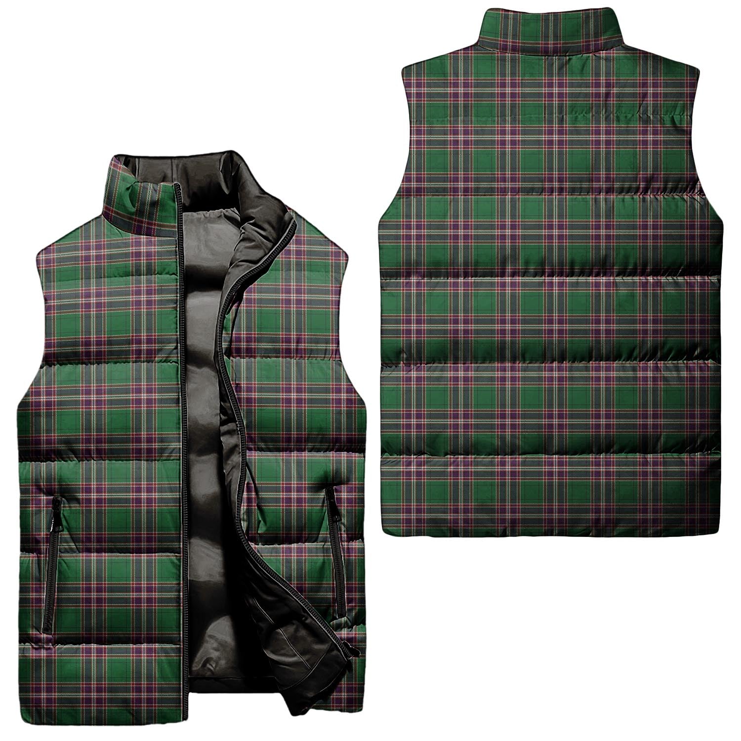 MacFarlane Hunting Tartan Sleeveless Puffer Jacket Unisex - Tartanvibesclothing