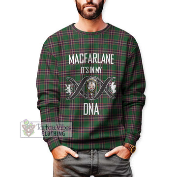 MacFarlane Hunting Tartan Sweatshirt with Family Crest DNA In Me Style