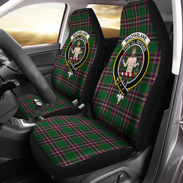 MacFarlane Hunting Tartan Car Seat Cover with Family Crest