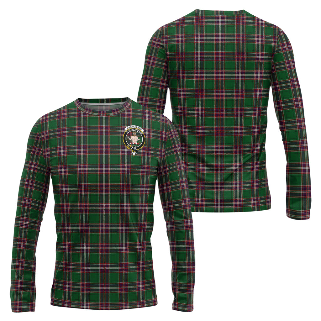 macfarlane-hunting-tartan-long-sleeve-t-shirt-with-family-crest