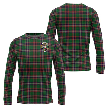 MacFarlane Hunting Tartan Long Sleeve T-Shirt with Family Crest