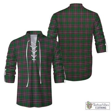 MacFarlane Hunting Tartan Men's Scottish Traditional Jacobite Ghillie Kilt Shirt