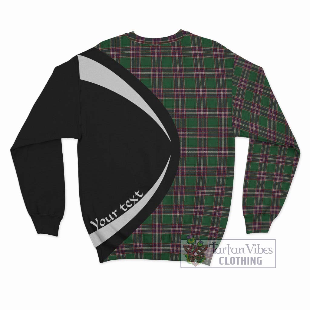 MacFarlane Hunting Tartan Sweatshirt with Family Crest Circle Style - Tartan Vibes Clothing