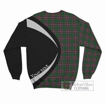 MacFarlane Hunting Tartan Sweatshirt with Family Crest Circle Style