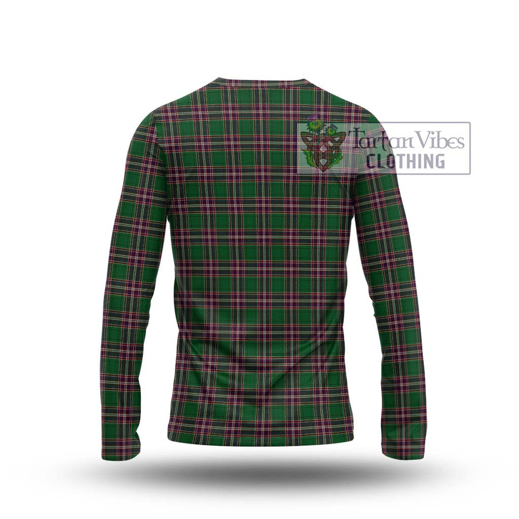 MacFarlane Hunting Tartan Long Sleeve T-Shirt with Family Crest DNA In Me Style - Tartanvibesclothing Shop