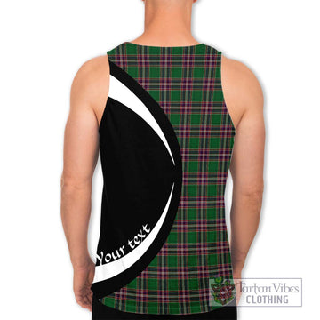 MacFarlane Hunting Tartan Men's Tank Top with Family Crest Circle Style