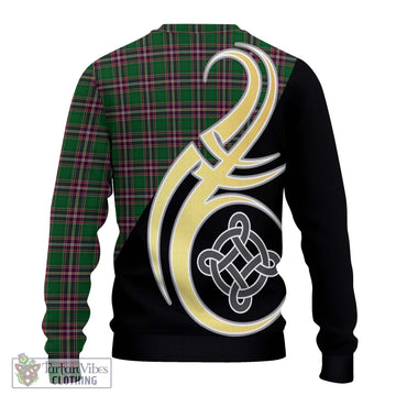 MacFarlane Hunting Tartan Ugly Sweater with Family Crest and Celtic Symbol Style