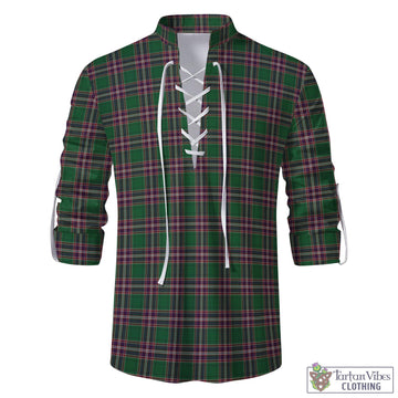 MacFarlane Hunting Tartan Men's Scottish Traditional Jacobite Ghillie Kilt Shirt