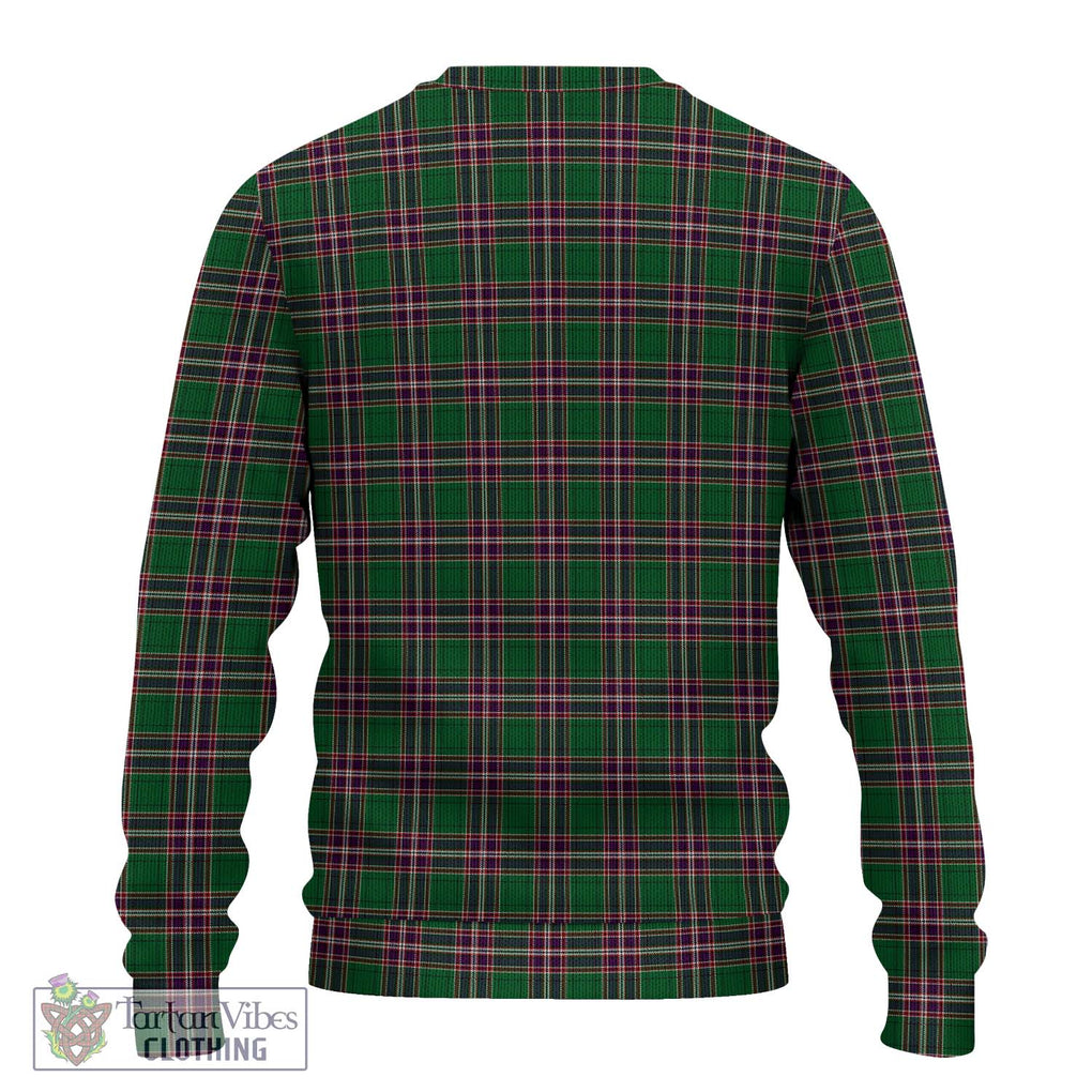 MacFarlane Hunting Tartan Knitted Sweater with Family Crest DNA In Me Style - Tartanvibesclothing Shop