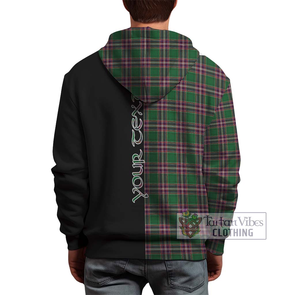 Tartan Vibes Clothing MacFarlane Hunting Tartan Hoodie with Family Crest and Half Of Me Style