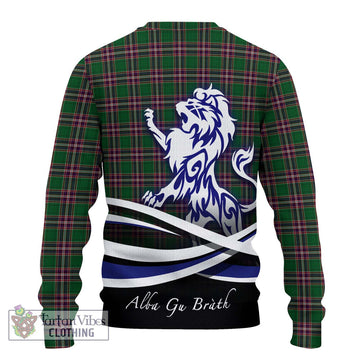 MacFarlane Hunting Tartan Ugly Sweater with Alba Gu Brath Regal Lion Emblem