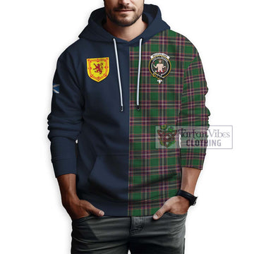 MacFarlane Hunting Tartan Hoodie with Scottish Lion Royal Arm Half Style