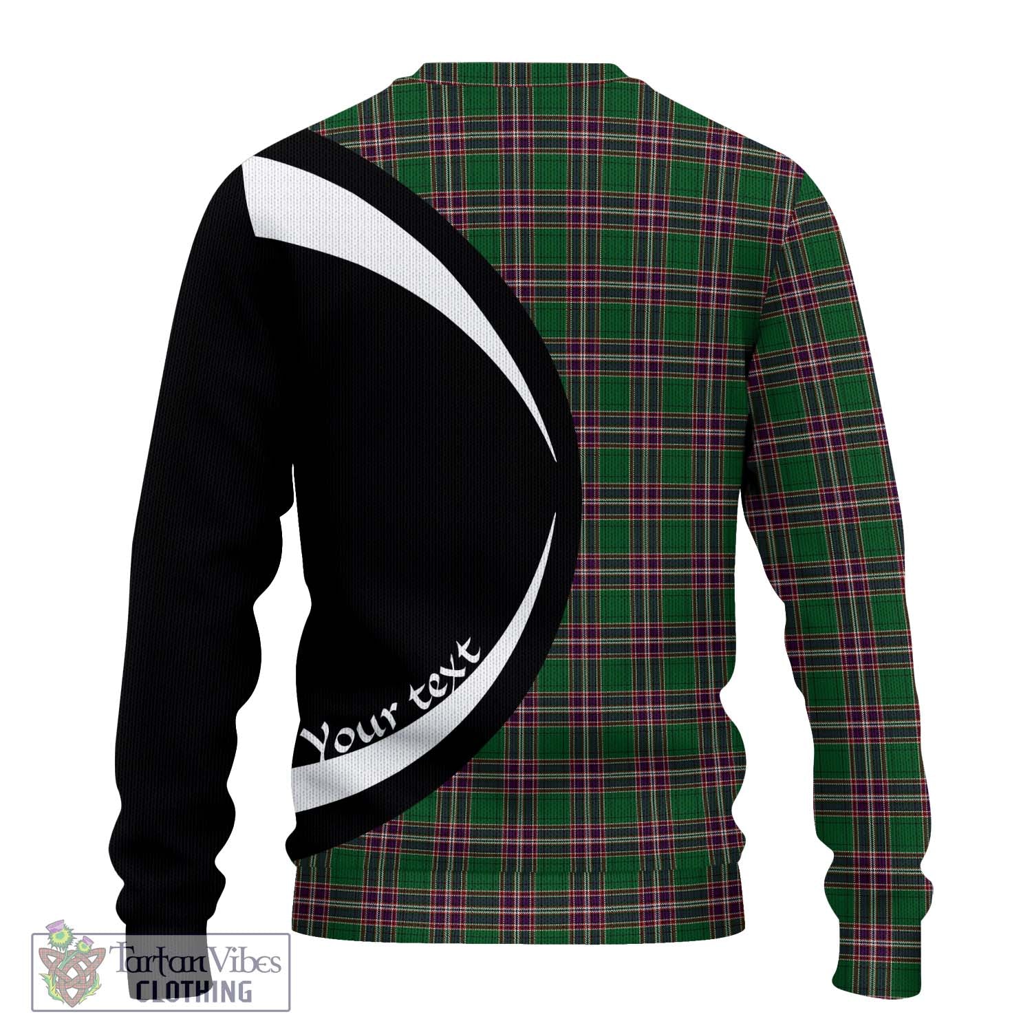 MacFarlane Hunting Tartan Knitted Sweater with Family Crest Circle Style - Tartan Vibes Clothing