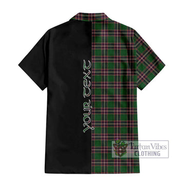 MacFarlane Hunting Tartan Short Sleeve Button Shirt with Family Crest and Half Of Me Style