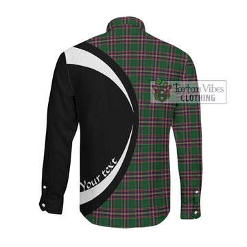 MacFarlane Hunting Tartan Long Sleeve Button Up with Family Crest Circle Style