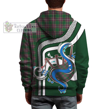 MacFarlane Hunting Tartan Hoodie with Epic Bagpipe Style