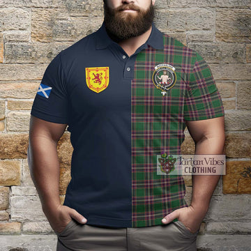 MacFarlane Hunting Tartan Polo Shirt Alba with Scottish Lion Royal Arm Half Style