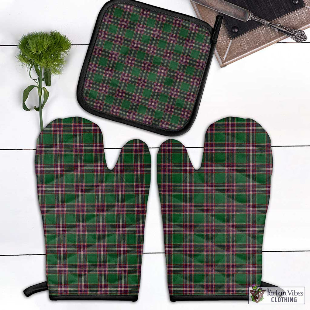 MacFarlane Hunting Tartan Combo Oven Mitt & Pot-Holder Combo 1 Oven Mitt & 1 Pot-Holder Black - Tartan Vibes Clothing