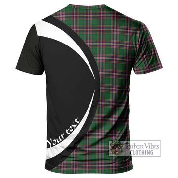 MacFarlane Hunting Tartan T-Shirt with Family Crest Circle Style