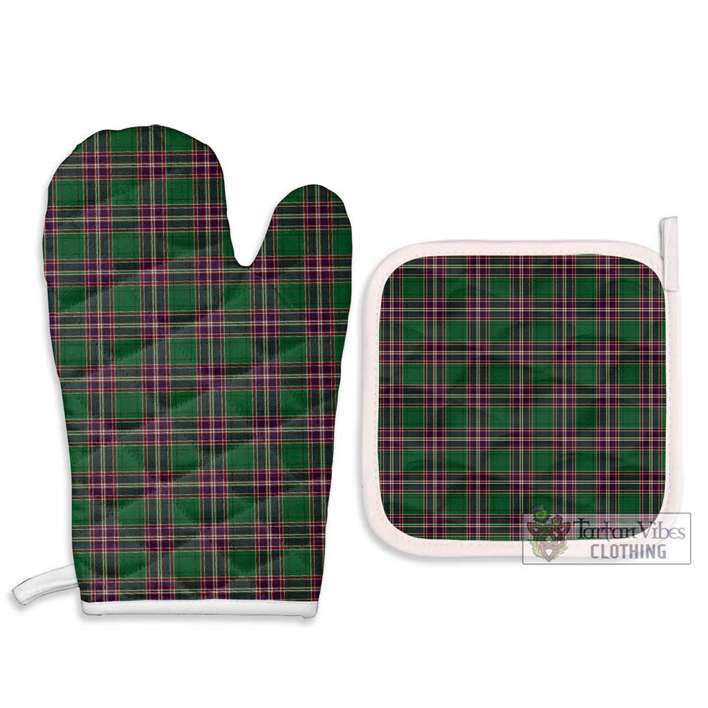 MacFarlane Hunting Tartan Combo Oven Mitt & Pot-Holder Combo 1 Oven Mitt & 2 Pot-Holder White - Tartan Vibes Clothing