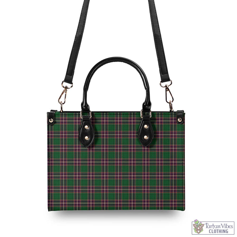 Tartan Vibes Clothing MacFarlane Hunting Tartan Luxury Leather Handbags