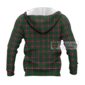 MacFarlane Hunting Tartan Knitted Hoodie with Family Crest DNA In Me Style