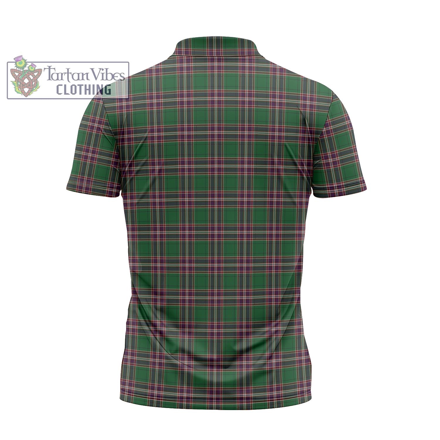 Tartan Vibes Clothing MacFarlane Hunting Tartan Zipper Polo Shirt with Family Crest