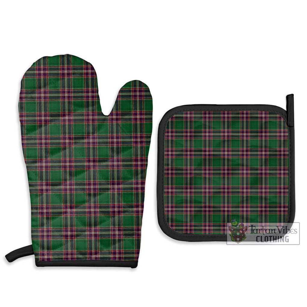 MacFarlane Hunting Tartan Combo Oven Mitt & Pot-Holder Combo 1 Oven Mitt & 2 Pot-Holder Black - Tartan Vibes Clothing