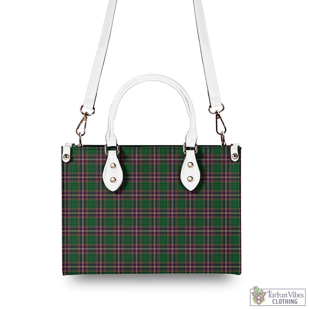 Tartan Vibes Clothing MacFarlane Hunting Tartan Luxury Leather Handbags