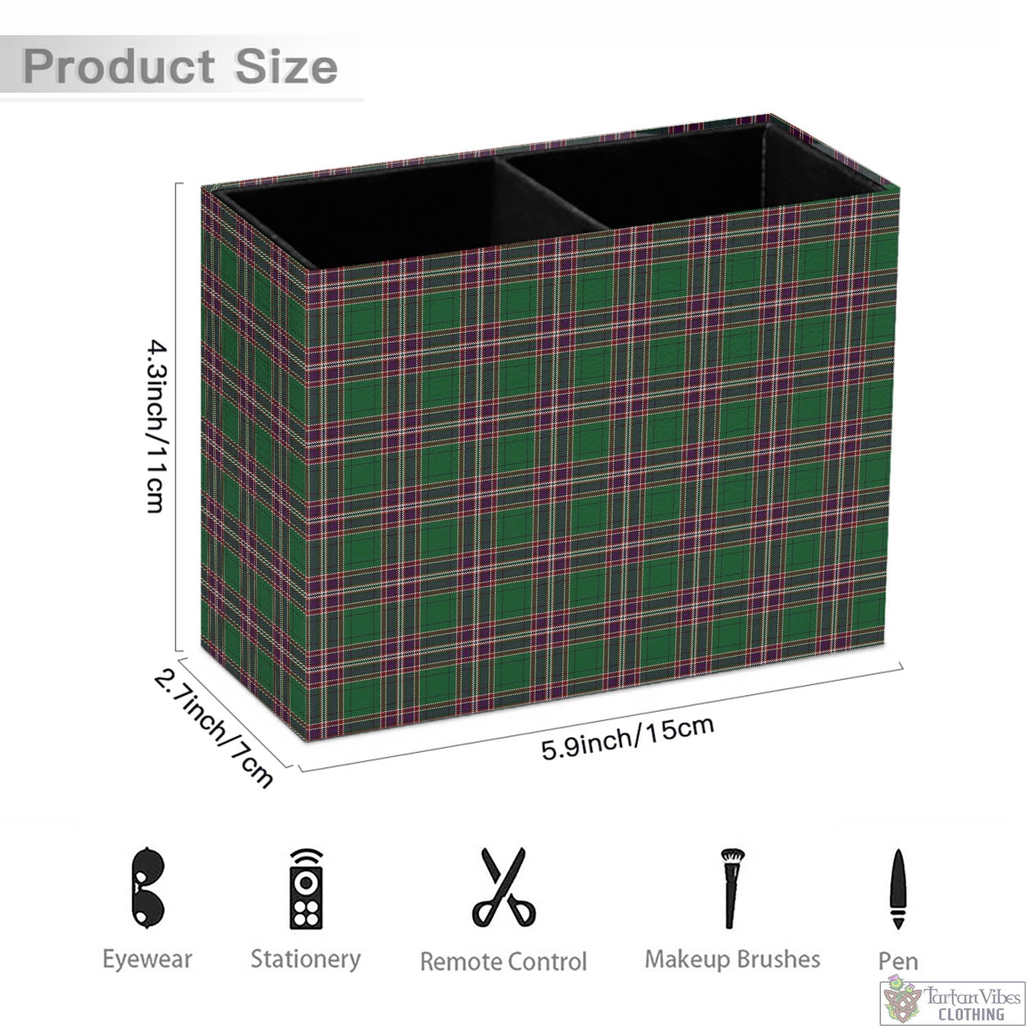 Tartan Vibes Clothing MacFarlane Hunting Tartan Pen Holder