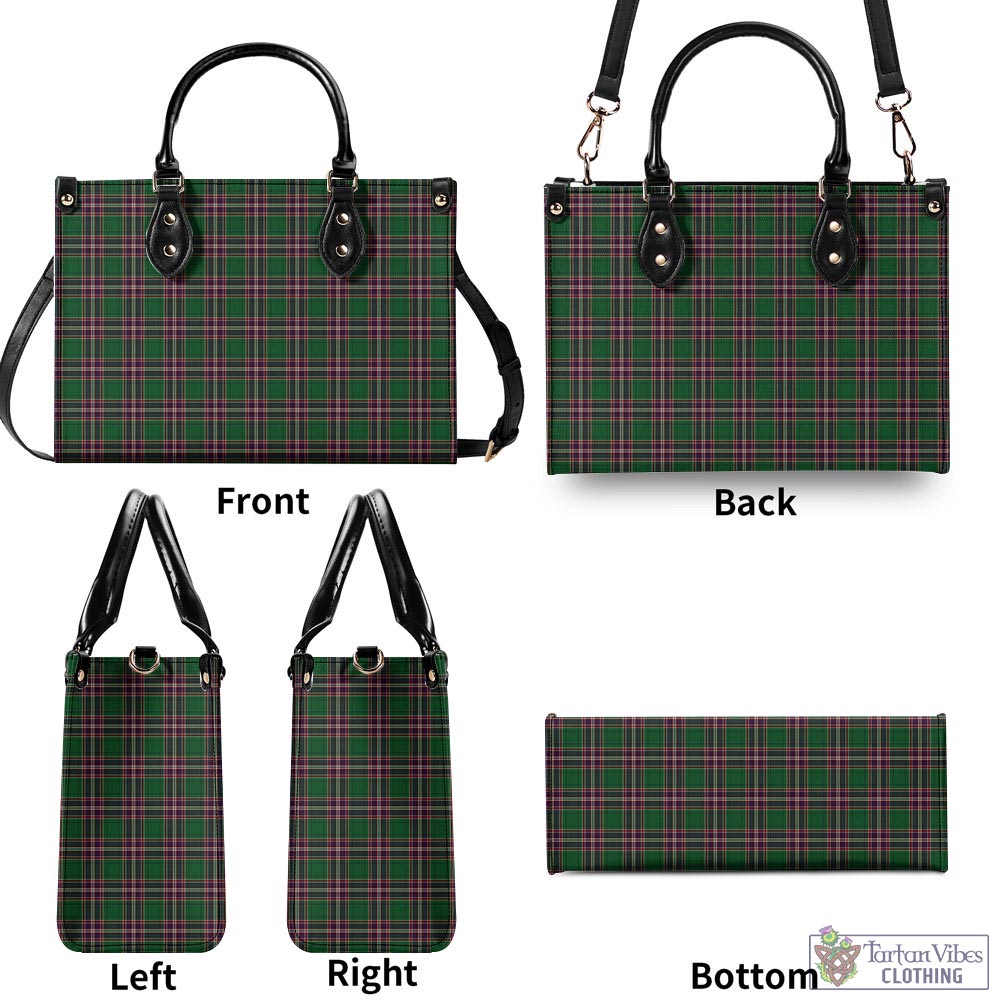 Tartan Vibes Clothing MacFarlane Hunting Tartan Luxury Leather Handbags