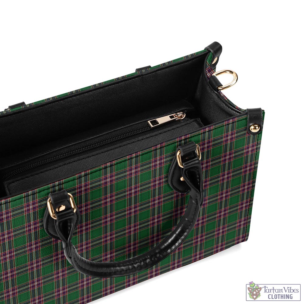 Tartan Vibes Clothing MacFarlane Hunting Tartan Luxury Leather Handbags